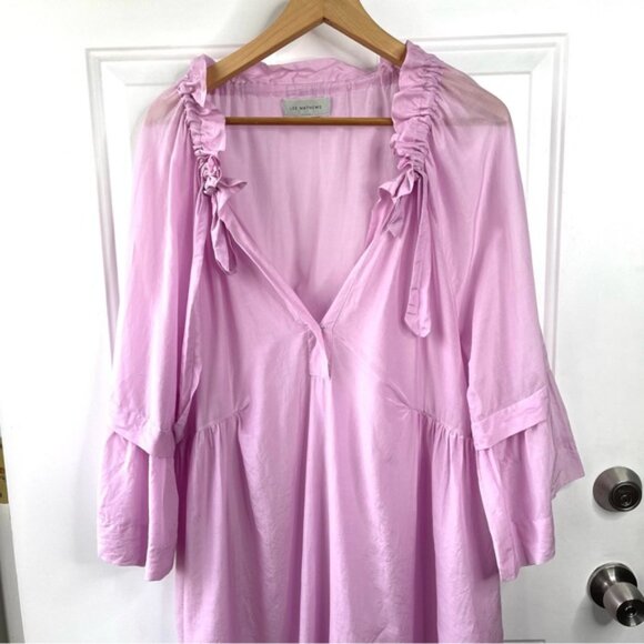 Lee Matthews Midi Pink Purple Dress Size 0 - Picture 2 of 6